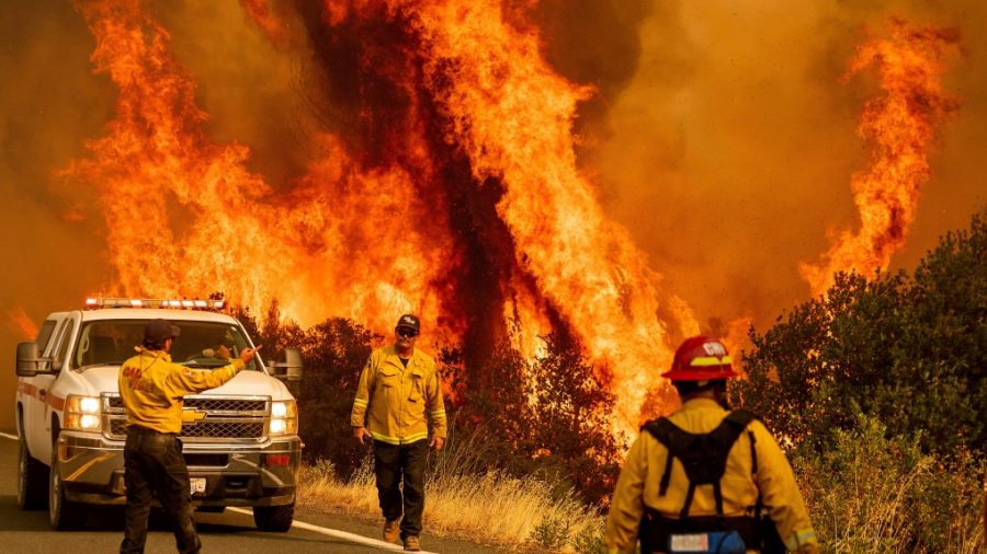 Firefighters across California struggle to contain the massive outbreak of fire under current weather conditions.