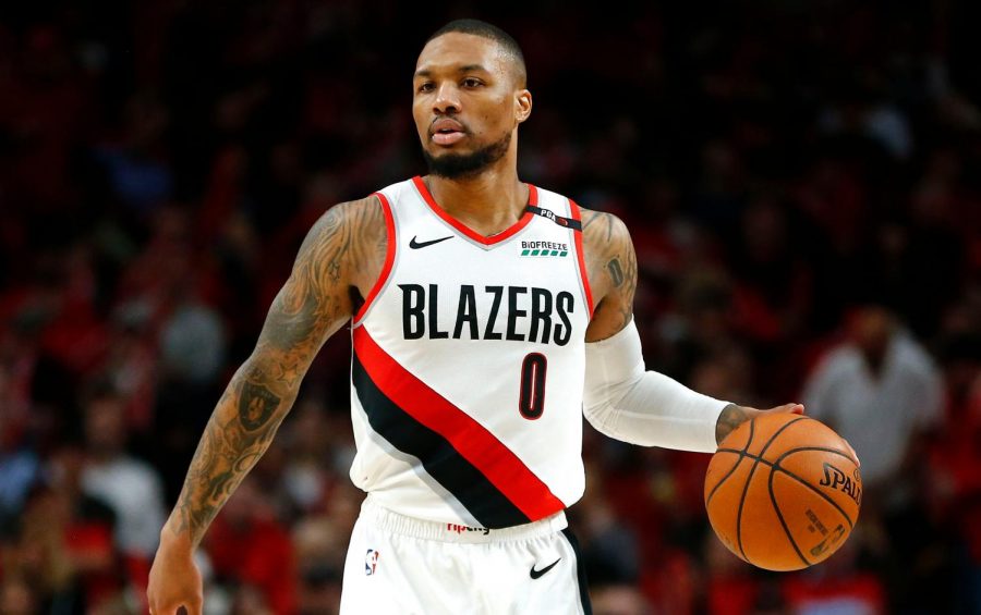Damian+Lillard%2C+star+Point+Guard+for+the+Portland+Trail+Blazers%2C+signed+his+supermax+last+offseason+%28Photo+courtesy+of+the+New+York+Post%29