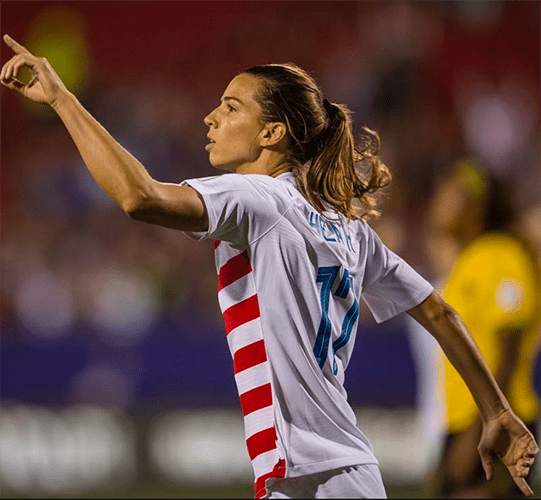 Tobin Heath, pictured above (Image courtesy of girlssoccernetwork.com)